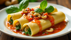 cashew spinat canneloni