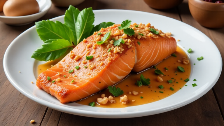 gebackenes wildlachsfilet