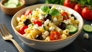 griechischer nudelsalat