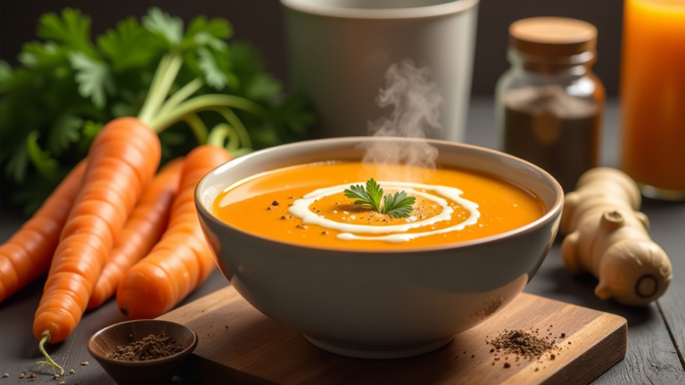m hren ingwer suppe