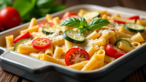 vegetarischer nudelauflauf