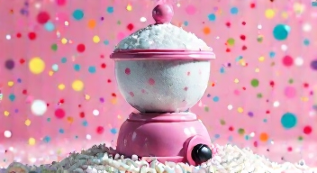 Dessert-Träume in einer Zuckermaschine