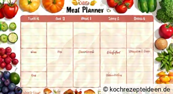 Wochenplan für gesunde Ernährung